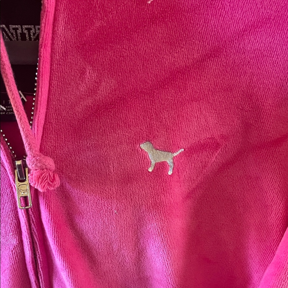 PINK Victoria's Secret bling sequin Zip-Up Jacket - Picture 2 of 6